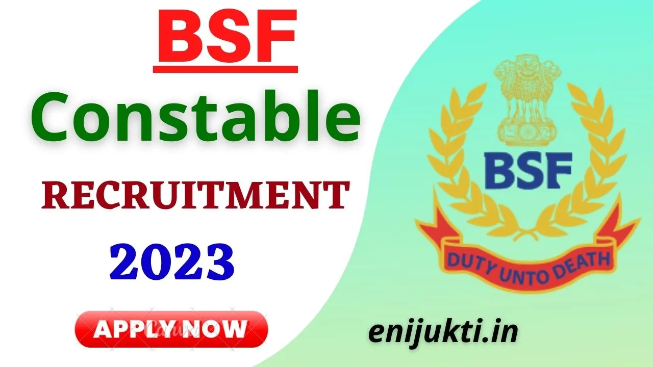 BSF constable tradesman recruitment 2023