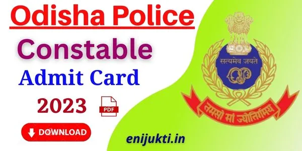 odisha police constable admit card 2023