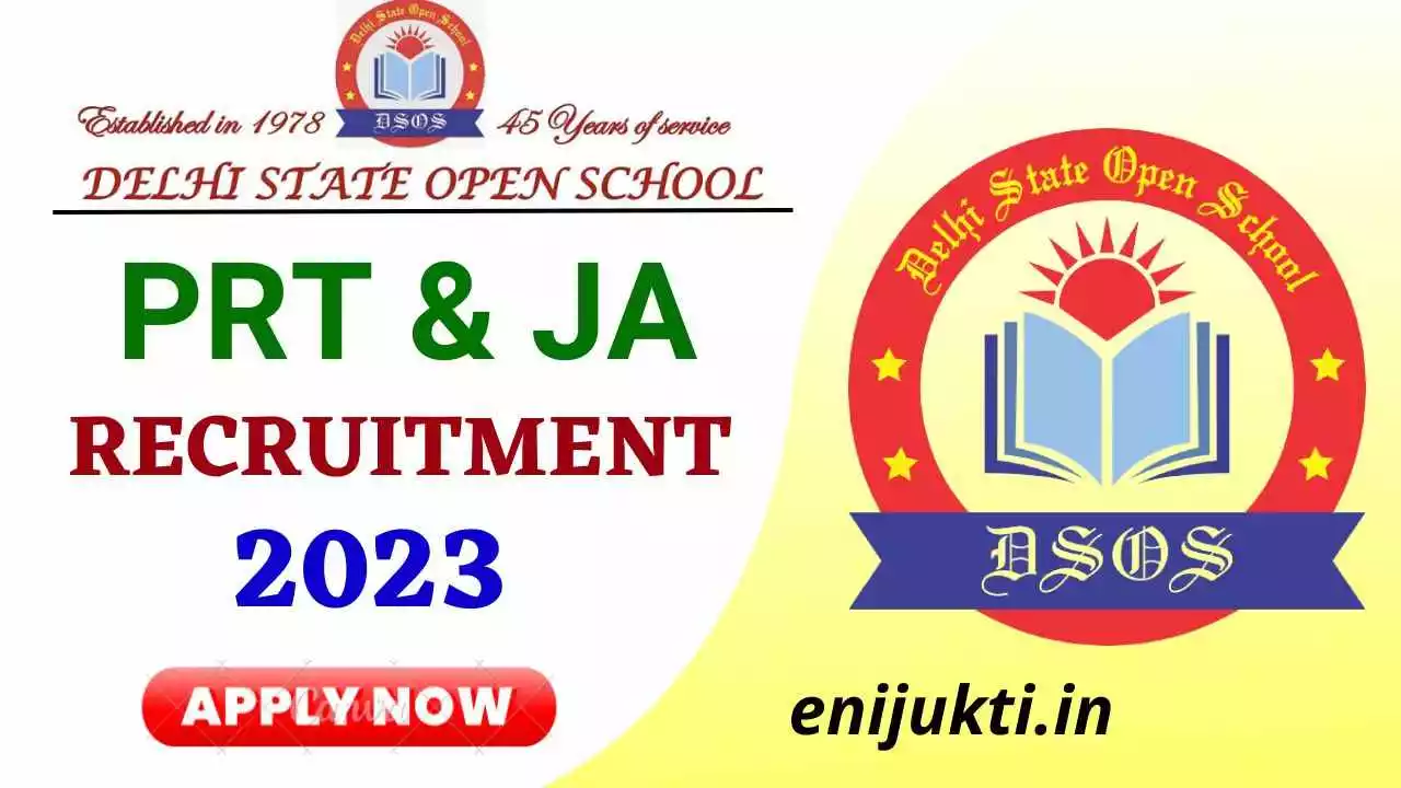 Delhi State Open School Recruitment 2023