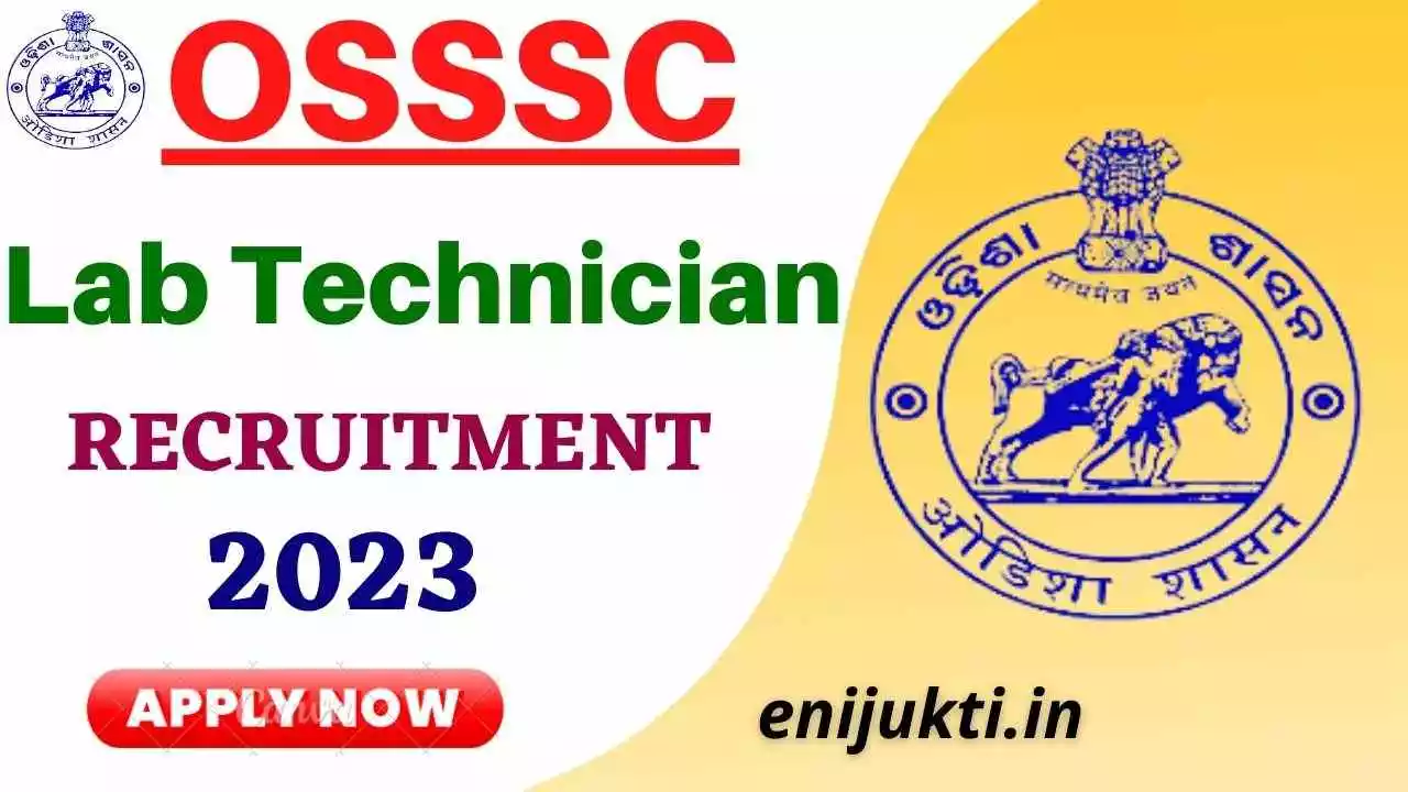 OSSSC Laboratory Technician Recruitment 2023
