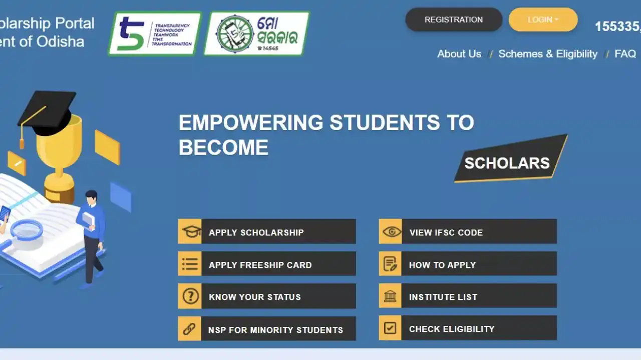 Odisha State Scholarship Portal Registration