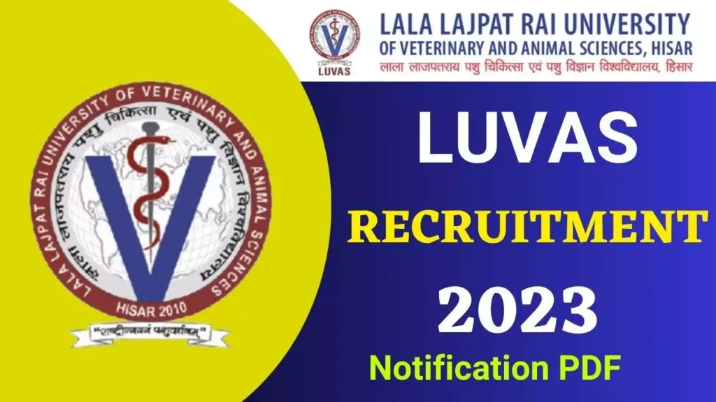 LUVAS Recruitment 2023