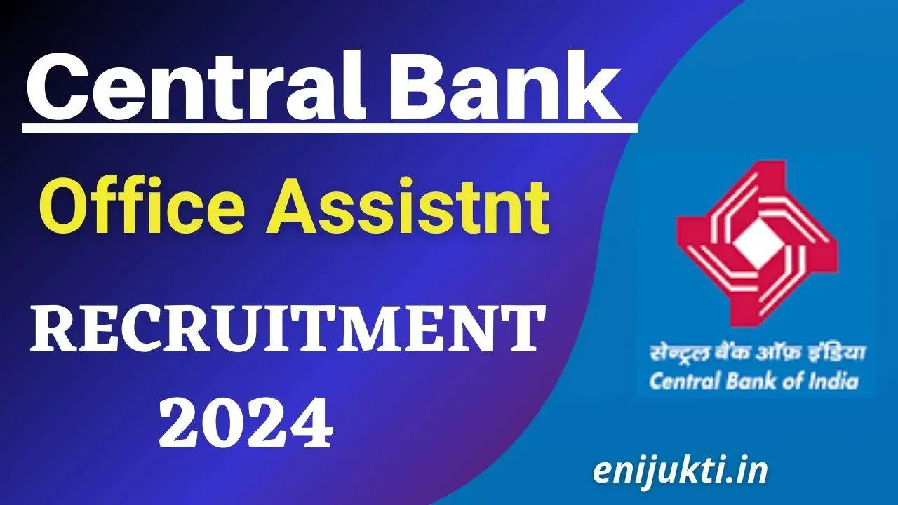 Central Bank Of India Recruitment 2024 Notification Out For Office ...