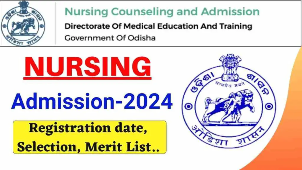Odisha Nursing Admission 2024