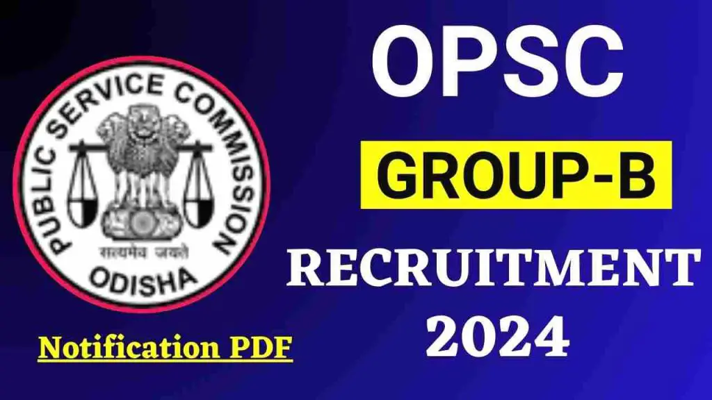 OPSC SDIPRO Recruitment 2024